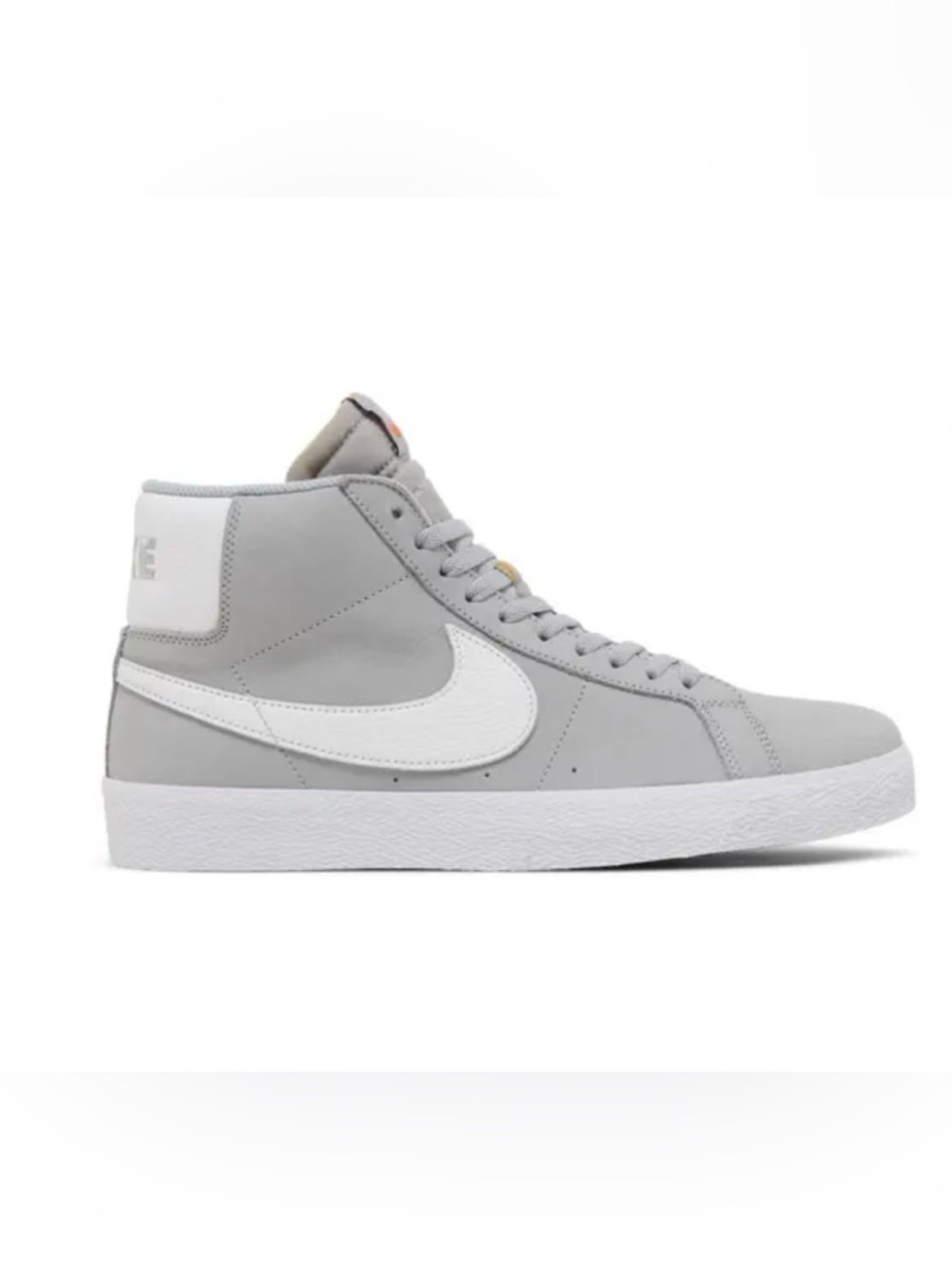Nike Mid-Top Sneakers in Light Gray and White